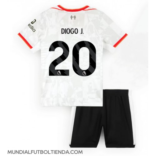 Camiseta Liverpool Diogo Jota #20 Tercera Equipación Replica 2024-25 para niños mangas cortas (+ Pantalones cortos)